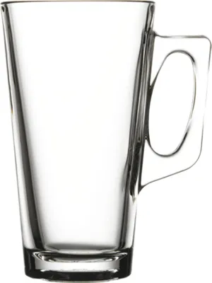 Produktbild von 12x Pasabahce Vela Milchkaffeebecher aus Glas, 380 ml