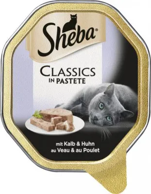 Produktbild von SHEBA® Schale Classics in Pastete mit Kalb und Huhn 85g