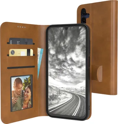 Produktbild von EAZY CASE Business Hülle für Samsung Galaxy A15 klappbar, Premium Kunstleder Handyhülle mit Kartenfach