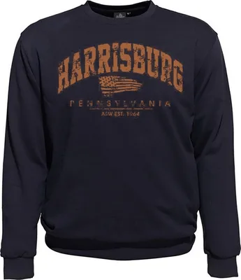 Produktbild von Übergrößen Sweatshirt AHORN SPORTSWEAR Harrisburg orange Navy 3XL