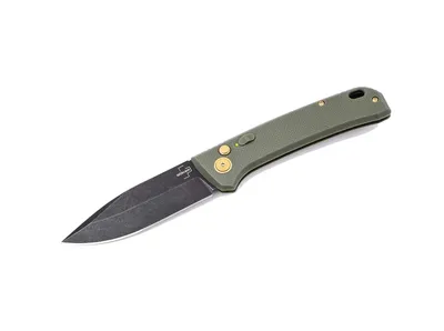 Produktbild von Böker Plus FRND Automatikmesser EDC D2 Klinge Grivory Griff OD Green Button Lock