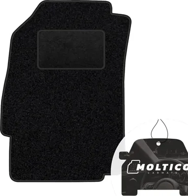 Produktbild von moto-MOLTICO Fahrer Fußmatte Auto Velours Fahrerseite Autoteppiche Schwarz Fahrermatte 1-teilig passend für Chevrolet Epica 2006-2012