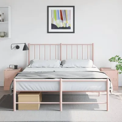 Zdjęcie produktu dla VidaXL 841610, Różowy, Stal, 345 mm, 390 mm, 440 mm, 2 szt.
