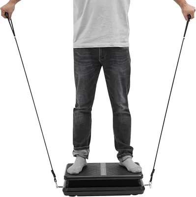Produktbild von Vibrationsplatte mit Fernbedienung [150 kg Belastbarkeit] – Vibrationsplatte  für Zuhause, 99 Stufen Ganzkörpertraining, für Fitness, Muskelaufbau & Fettverbrennung