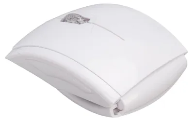Obrázek produktu pro Skládací bezdrátová myš – přenosná ergonomická počítačová myš 2,4 GHz s magnetickým vypínačem a přijímačem pro notebooky a stolní počítače, bílá