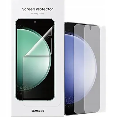 Imagen del producto de Protector de pantalla para Samsung Galaxy S23 FE, transparente.