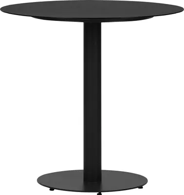 Image de Hector Table de jardin, Ø 70 cm, noir.