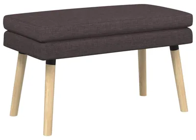 Immagine prodotto di Panchina a due posti vidaXL, marrone scuro, 80 x 40 x 47 cm, in tessuto