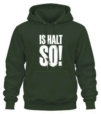 Immagine prodotto di Certo! Felpa con cappuccio, frase divertente, regalo, messaggio, ironia, umorismo, colore verde bottiglia, taglia S