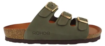 Produktbild von Rohde Nubuk olive Pantolette Grün : 40