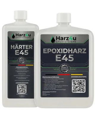Produktbild von Epoxidharz - 3kg Set – Transparentes Resin Gießharz mit Härter – Epoxy Resin für Holz, Kunstharz Gießen & Bastelprojekte
