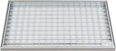 Produktbild von ACO 75x50cm Maschenrost Gitterrost mit ALU Einbaurahmen Zarge Eingangsrost Schuhabstreifer