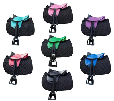 Productafbeelding van Kinder Zadel Set voor Shetty Pony en Houten Paard