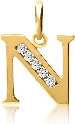 Produktbild von Kettenanhänger Buchstabe N, 333er Gold GP0145