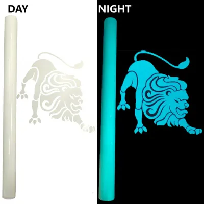 Produktbild von Signmart Glow-in-the-Dark Flexfolie - white to light blue - 20cm x 30,5cm