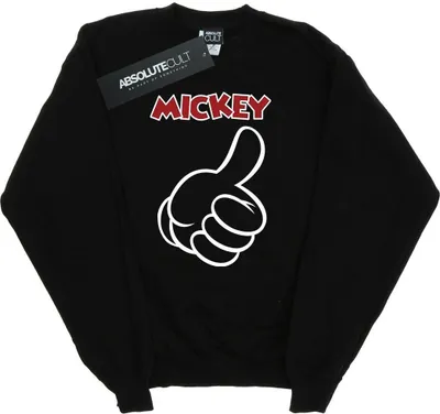 Produktbild von Disney - "Mickey Mouse Thumbs Up" Sweatshirt für Herren BI37008 (XL) (Schwarz)