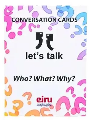 Image de Cartes conversationnelles "Parlons-en" - QUI ? QUOI ? POURQUOI ? - Ewa Torebko