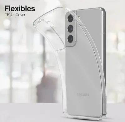Produktbild von TPU-Hülle Transparent für Samsung Galaxy S22 / S22 Ultra - Modellkompatibilität: Für Samsung Galaxy S22 - Displayglas: Ohne 9H Displayglas