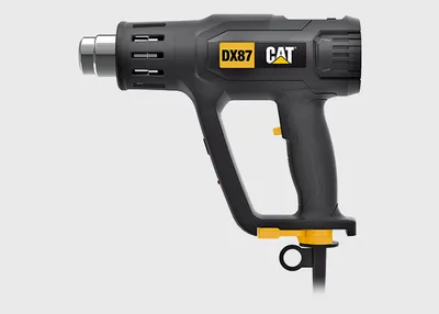 Obrázek produktu pro CAT DX87, Horkovzdušná pistole, Rukojeť pistole, LCD, Černá, Žlutá, 500 l/min, 600 °C