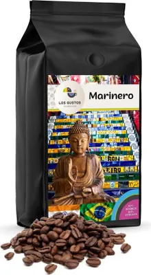 Produktbild von Los Gustos Marinero Kaffee-Bohnen 1000 g, Ungemahlen, Kaffeebohnen für Kaffee-Vollautomat, Frisch Geröstet