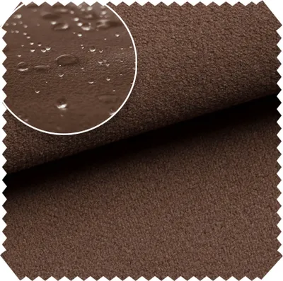 Produktbild von novely® TRITON - Microfaser Velours in Wildleder-Optik - Wasserabweisender Möbelstoff - Pflegeleichte Meterware 1lfm - Farbe: 07 Schokolade