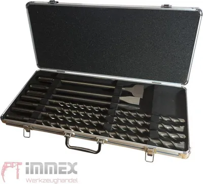 Imagen del producto de Kit de taladro y cincel SDS-MAX Makita D-42494, 7 piezas