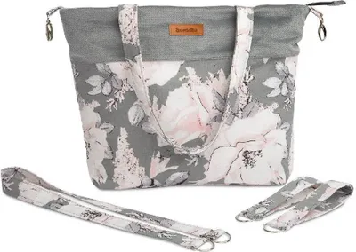 Produktbild von Sensillo Pfingstrose Grau Samt Tasche