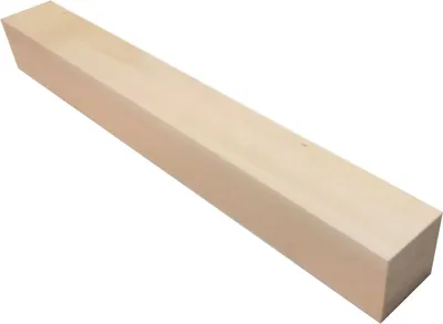 Produktbild von Kantel Lindenholz unbehandelt zum Schnitzen oder drechseln 40x4,5x4,5 cm