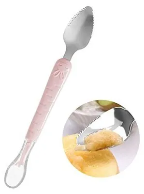 Obrázek produktu pro Dětská lžička, Witbicg Lžička ze 4 měsíců silikonu bez BPA Ovocná lžička Doplňkové jídlo dítěte se hodí do úst - ústa - mikrovlnná trouba dítěte, Ges