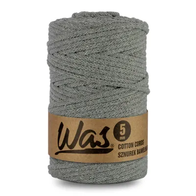 Produktbild von Baumwollkordel Geflochtene Baumwollschnur Polyesterkernschnur Für Makramee Makramee-Seil Bastelkordel 5mm 100m dunkelgrau DIY WAS