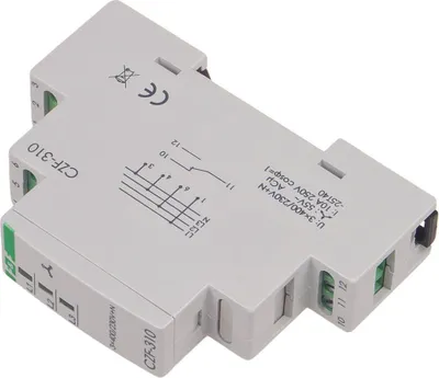 Zdjęcie produktu dla F&F | Czujnik asymetrii i braku fazy CZF-310 - 3-fazowy - Automatyczne włączanie - Ochrona silnika