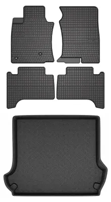 Immagine prodotto di Tappetini gomma SolidPRO + bagagliaio per Toyota Land Cruiser J120 2002-2009