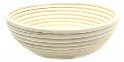 Image de Solidchoice - Panier rond en osier naturel pour la pâte à pain, diamètre 20,5 cm