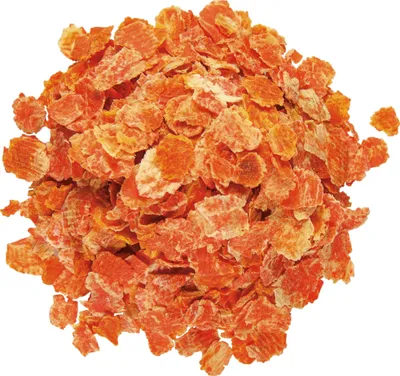 Produktbild von 350g - Schecker Hundefutter - Karotten Flakes - incl. Aromadose - veggi - BARF Ergänzung