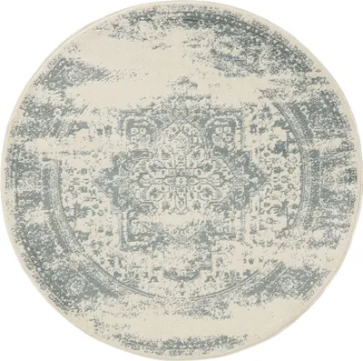 Image de Tapis Interiyou Suzuka Crème/Menthe 2, ø 120 cm, rond