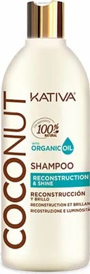 Zdjęcie produktu dla KATIVA COCONUT Shampoo, 500 ml, Szampon, Użytkownicy nieprofesjonalni, Kobiety, Włosy zniszczone, Włosy suche, Ciemne włosy, Wrażliwe włosy, Wszystkie kolory