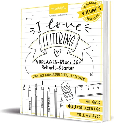 Produktbild von I Love Lettering - Der Block für alle Schnell-Starter Volume 3
