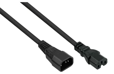 Obrázok produktu pre Kabelmeister SK1450-S010, 1 m, IEC C14, IEC C15, H05RN-F3G, 250 V