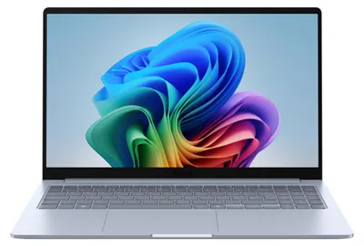 Image de Samsung Galaxy Book4 Edge 15.6" X1-26-100/16GB/512GB, Sapphire Blue, Copilot+ PC Snapdragon Ordinateur portable 39,6 cm (15.6") Full HD 16 Go LPDDR5x-SDRAM 512 Go eUFS Wi-Fi 7 (802.11be) Windows 11 Home Argent