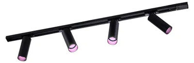 Produktbild von Ledvion Schienensystem lampen 1m 1-Phasen Schwarz 4-flammig RGB