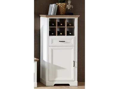 Produktbild von Highboard Standschrank Anrichte Beistellschrank Kommode Schrank "Jillana I" Pinie hell / Artisan Eiche