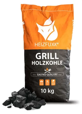 Produktbild von Heizfuxx Grillholzkohle in Gastro-Qualität 10kg