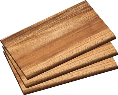 Produktbild von 3x Frühstücksbrett 3 Frühstücksbrettchen Holz Akazie Essbrett Kesper # 23403