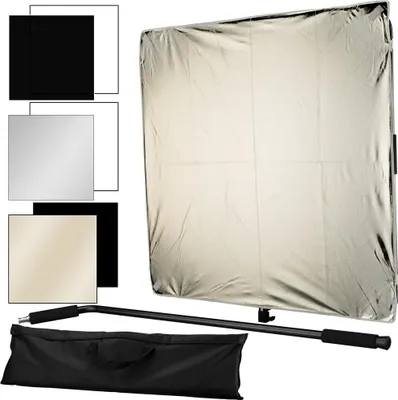 Produktbild von Bresser BR DP1000 6 in 1 Reflektor Diffusorpanel 100 x 100 cm