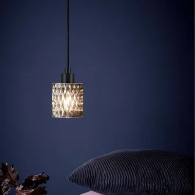 Image de Nordlux Hollywood Lampe à suspendre Lampe à suspendre Ø 10 cm Fumée / Noir