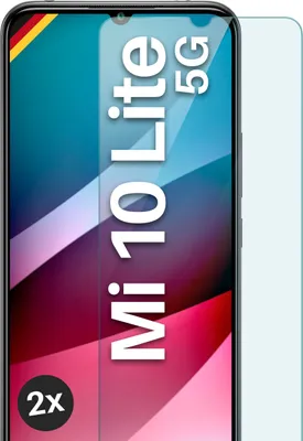 Produktbild von Glas Schutzfolie für Xiaomi Mi 10 Lite 5G, Stückzahl:2er Set