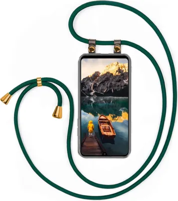 Produktbild von UMHÄNGEHÜLLE + KORDEL für Huawei P30 Pro, Farbe:Dunkelgrün