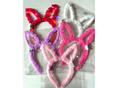 Image de Bandeau lapin en peluche avec lumière MIX