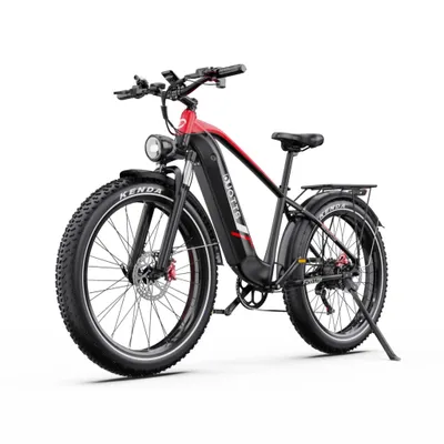 Produktbild von Draixcor F26 Lite E-Bike 26 Zoll Fatbike, 48V 18Ah 864Wh, bis 100 km, 250W 65Nm, Shimano 7-Gang, Hydraulikbremsen, Bluetooth-App, LED, Schwarz