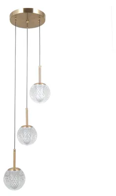 Produktbild von Italux Goldene Hängelampe Padri 3 G9, Dimmbar